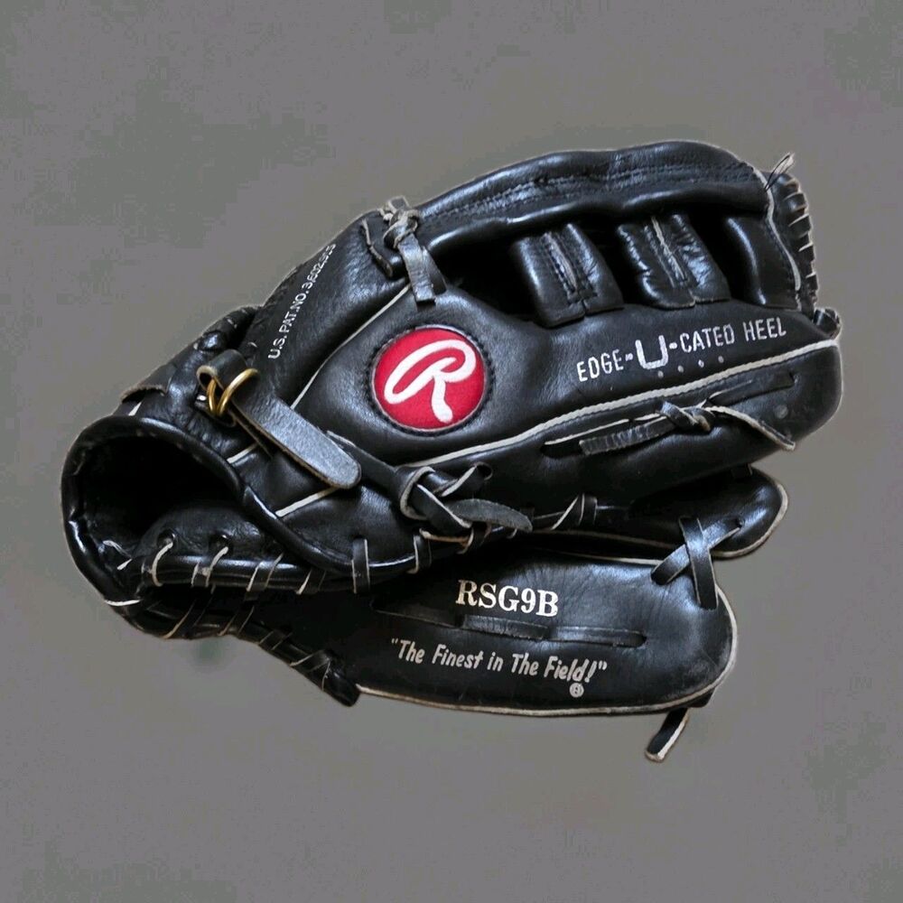 Rawlings Dave Winfield RHT Black Baseball Glove Right Hand Throw Leather RSG9B